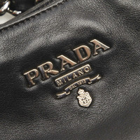 Prada Tote Bag aus Leder in Schwarz