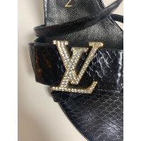 Louis Vuitton Sandals Leather in Black