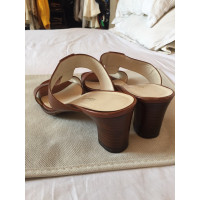 Salvatore Ferragamo Sandals Leather in Brown