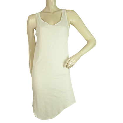 Rundholz Kleid aus Baumwolle in Weiß