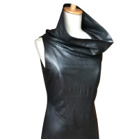 Helmut Lang Robe en cuir