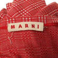 Marni Red Plaid Cardigan