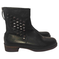 Hugo Boss Bottines en Cuir en Noir