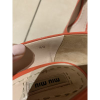 Miu Miu Pumps/Peeptoes Leather in Orange