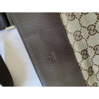 Gucci Umhängetasche aus Baumwolle in Braun