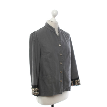 Dondup Jacket/Coat Cotton in Grey