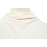 Massimo Dutti Top Jersey in Cream