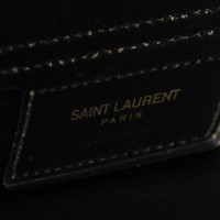 Yves Saint Laurent Tote Bag aus Leder in Beige