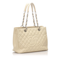 Chanel Grand  Shopping Tote aus Leder in Beige