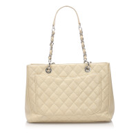 Chanel Grand  Shopping Tote aus Leder in Beige