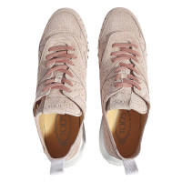 Tod's Sneakers Leer in Bruin