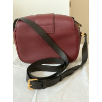 Burberry Clutch Bag Leather in Bordeaux