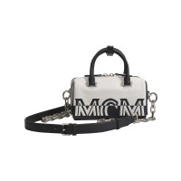 Mcm Handtasche aus Leder in Weiß