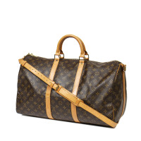 Louis Vuitton Keepall 50 Bandouliere aus Canvas in Braun