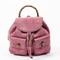 Gucci Bamboo Backpack Leather in Pink
