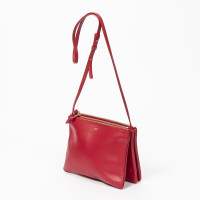 Céline Trio Bag aus Leder in Rot