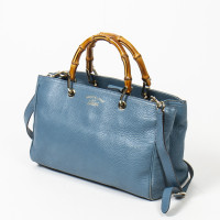 Gucci Bamboo Bag Leather in Turquoise