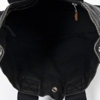 Hermès Handtasche aus Canvas in Schwarz