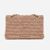 Chanel Classic Flap Bag aus Baumwolle in Rot