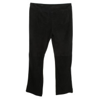 Marc Cain Wild leather trousers in black