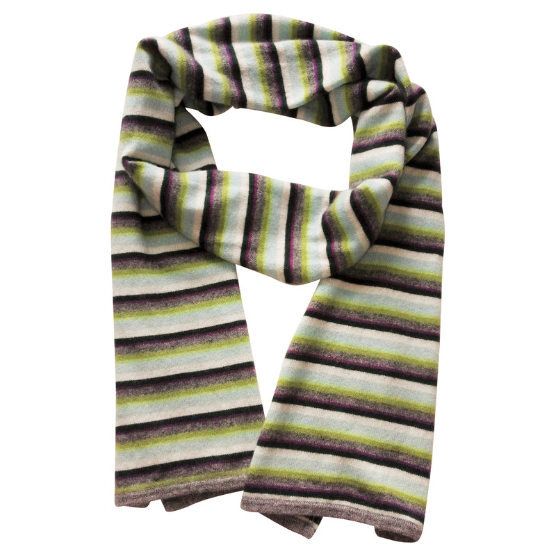 Ftc Striped cashmere scarf