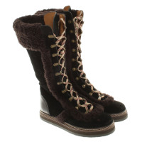 Chloé Suede boots with fur