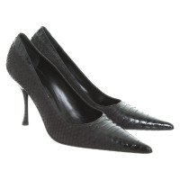 Gianmarco Lorenzi pumps in pelle di rettile