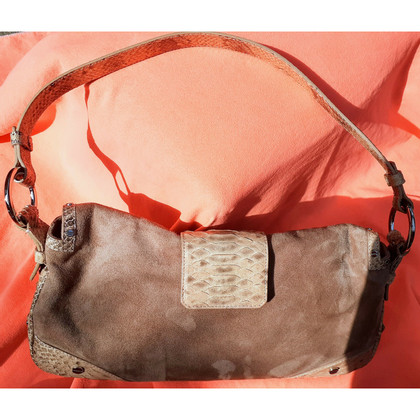 Borbonese Shoulder bag Leather in Pink