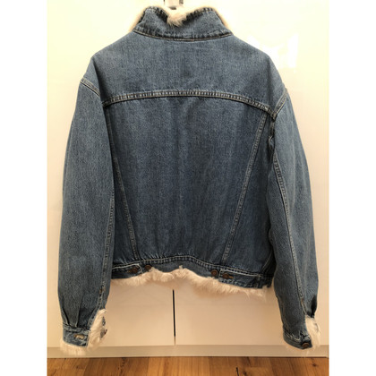 Forte Dei Marmi Couture Jacket/Coat Fur in Blue