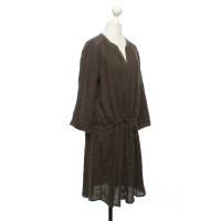 Velvet Dress Linen in Khaki