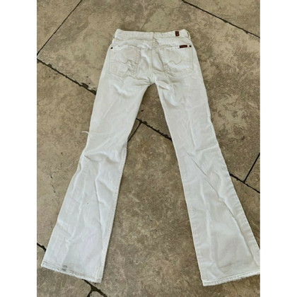 7 For All Mankind Jeans in Denim in Bianco