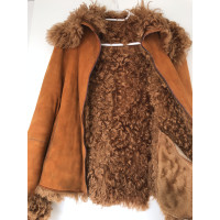 Gianfranco Ferré Jacket/Coat Fur in Brown