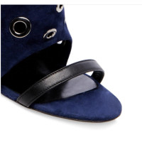 Brian Atwood Sandals Suede in Blue