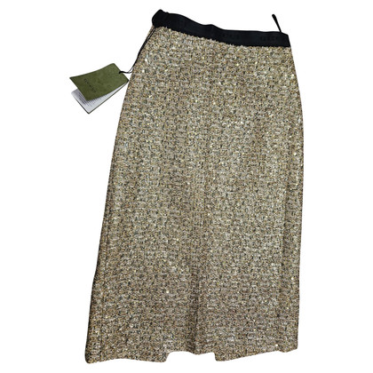Gucci Skirt Viscose in Gold