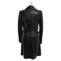 Escada Leather coat in black