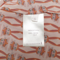 Schumacher Zijden blouse met print-Print