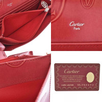 Cartier Borsette/Portafoglio in Pelle verniciata in Rosso