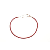Hermès Armreif/Armband aus Leder in Rot