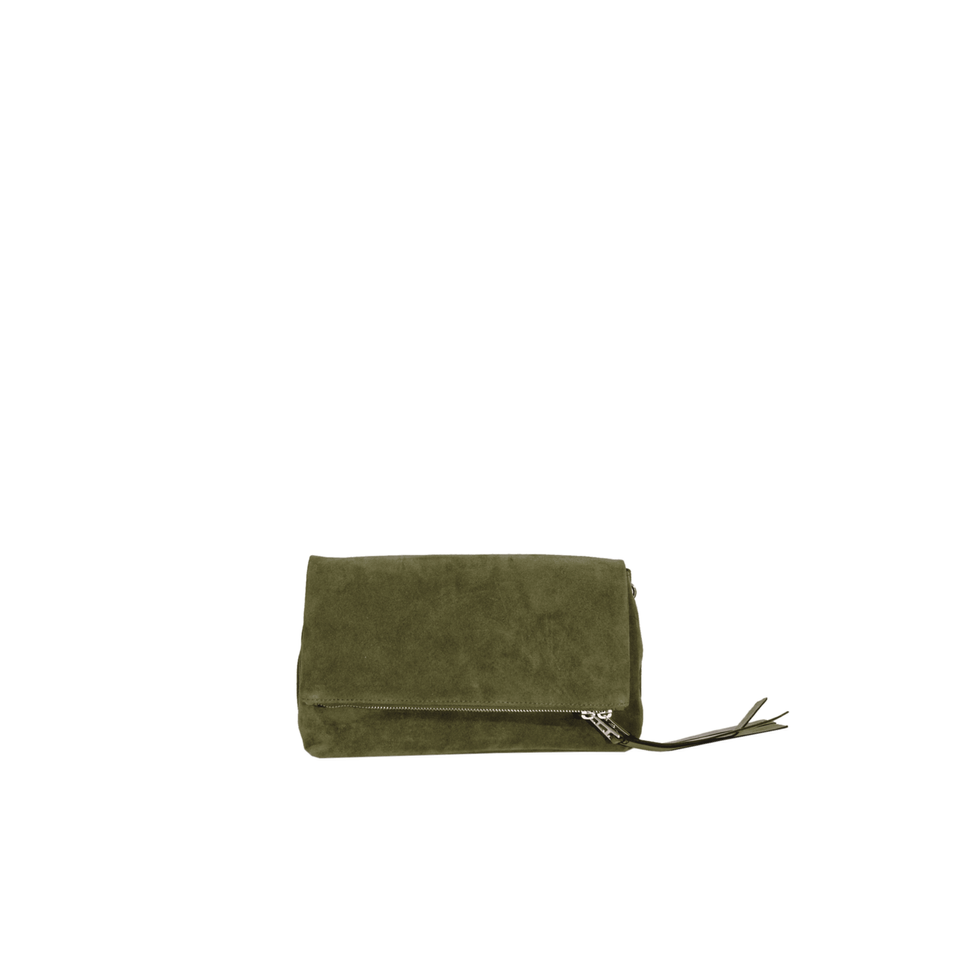 Zadig & Voltaire Umhängetasche aus Leder in Grün