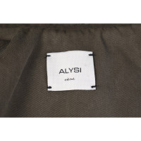 Alysi Jacke/Mantel aus Baumwolle in Khaki