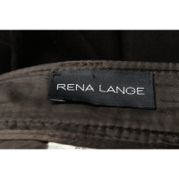 Rena Lange Hose aus Wildleder in Schwarz