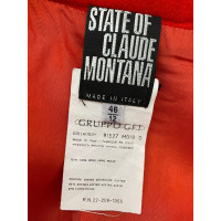 Claude Montana Rok Wol in Rood