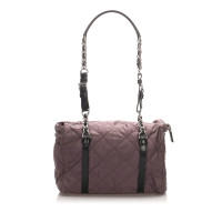 Prada Borsa a tracolla in Cotone in Viola