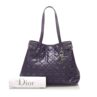 Christian Dior Tote bag in Tela in Viola