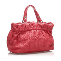 Christian Dior Schoudertas Leer in Rood