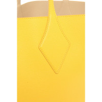 Mcm Shopper in Pelle in Giallo