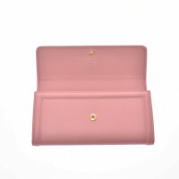 Salvatore Ferragamo Täschchen/Portemonnaie aus Leder in Rosa / Pink