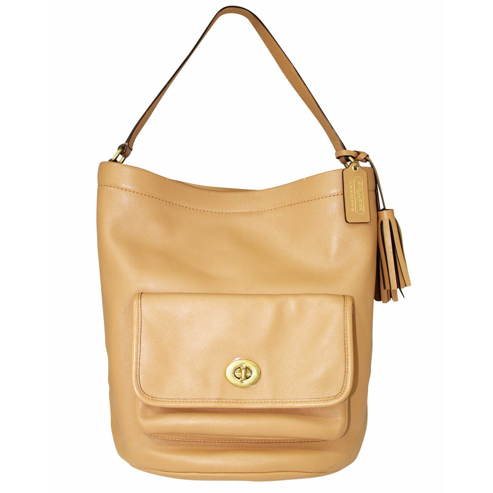 Coach Tote bag Leather in Nude