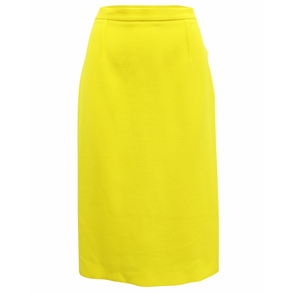 Roland Mouret Skirt Wool in Yellow