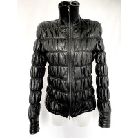 Armani Jeans Jacket/Coat Leather in Black